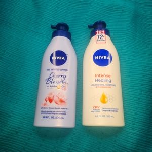 2 NIVEA Oil Infused Body Lotion, Moisturizers 16.9 oz